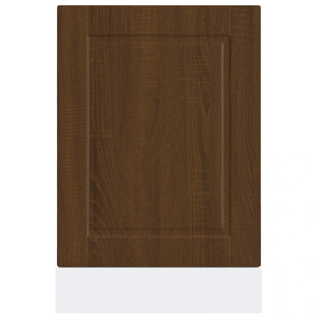 vidaXL Panel para lavavajillas Porto madera contrachapada roble marrón - Image 4