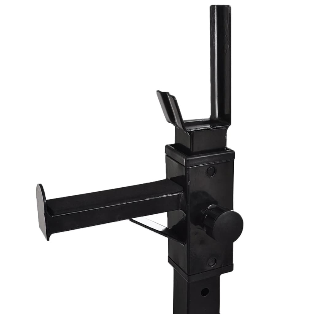 vidaXL Kniebeugen-/Langhantelständer mit Hantel-Set 60,5 kg - Image 5