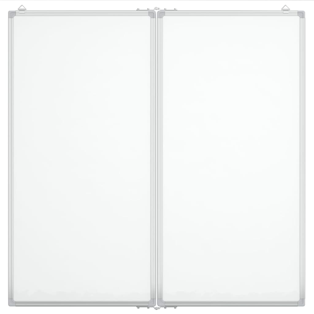 vidaXL Magnetisches Whiteboard Klappbar 80x80x1,7 cm Aluminium - Image 3
