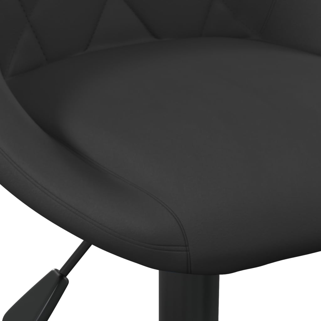 vidaXL Silla de oficina de terciopelo negro - Image 6