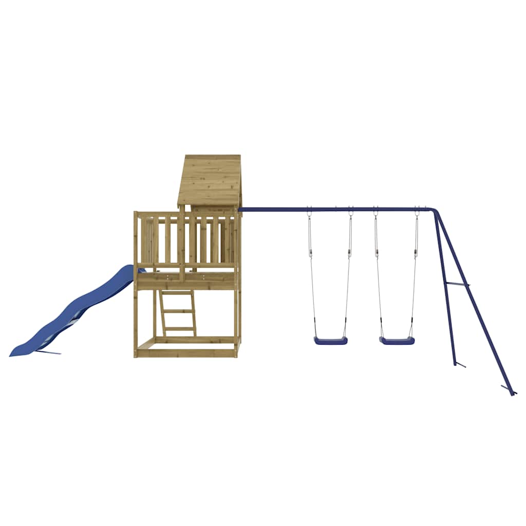 vidaXL Parque infantil de exterior madera de pino impregnada - Image 6