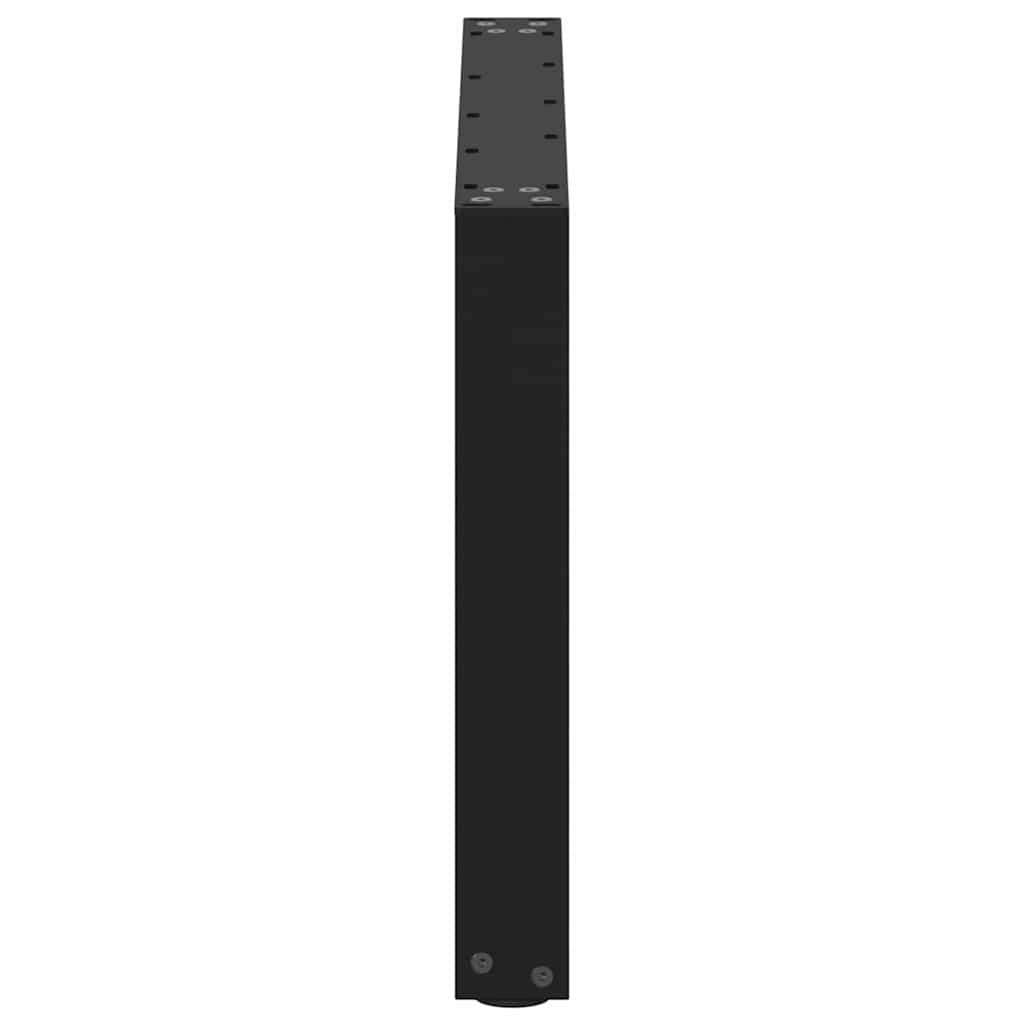 vidaXL Patas para mesa de centro en forma de U (2 unidades), color negro, 60 x (42-43) cm, acero - Image 6