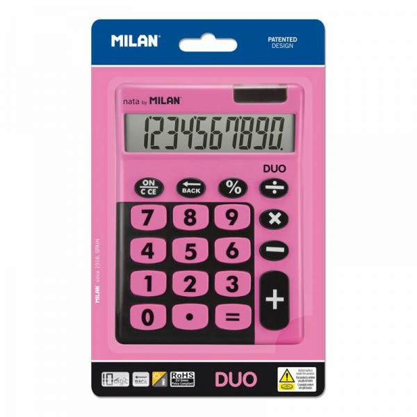 Calcolatrice Milan Bianco Rosa 14,5 x 10,6 x 2,1 cm