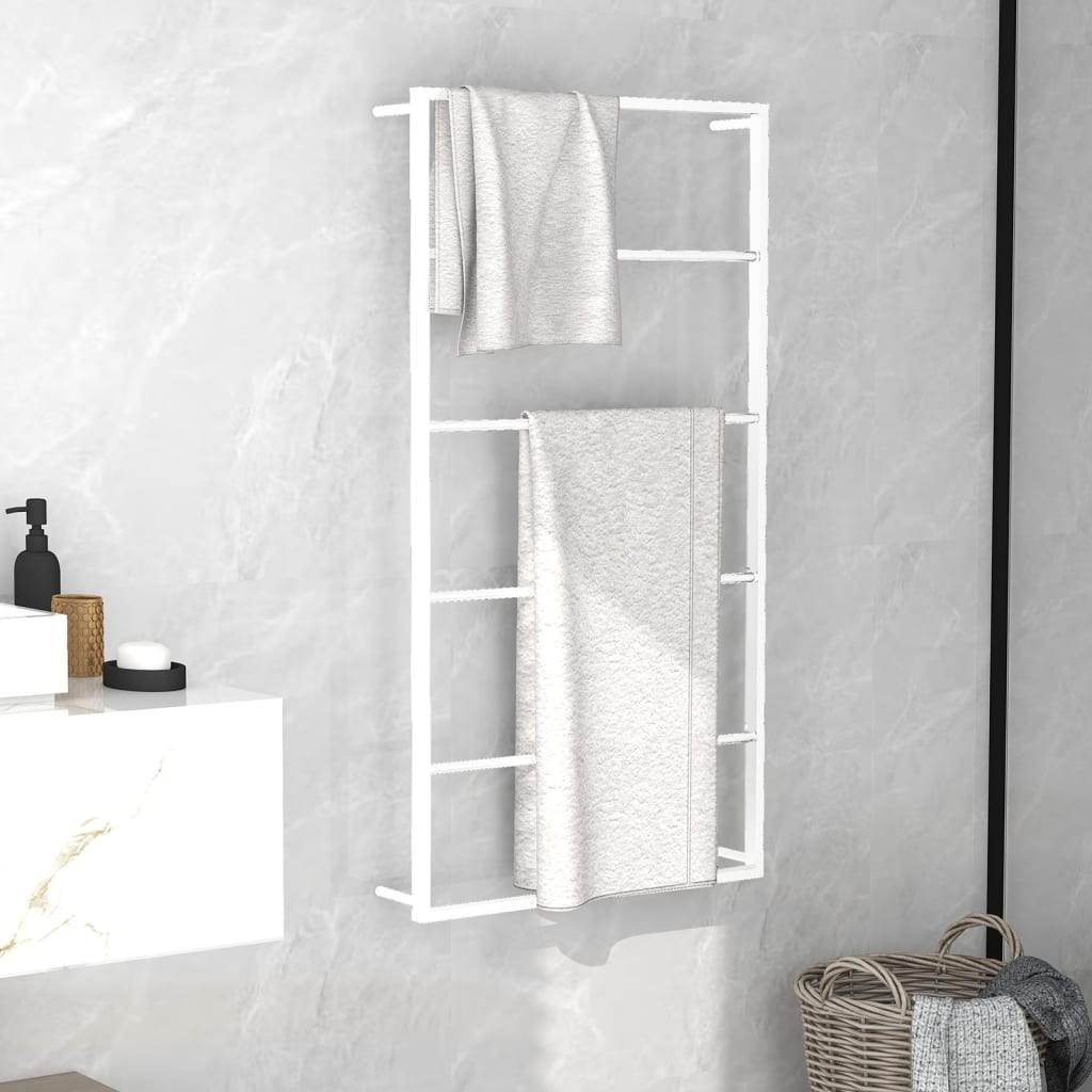 vidaXL Porte-serviettes Blanc 60x10x116 cm Acier