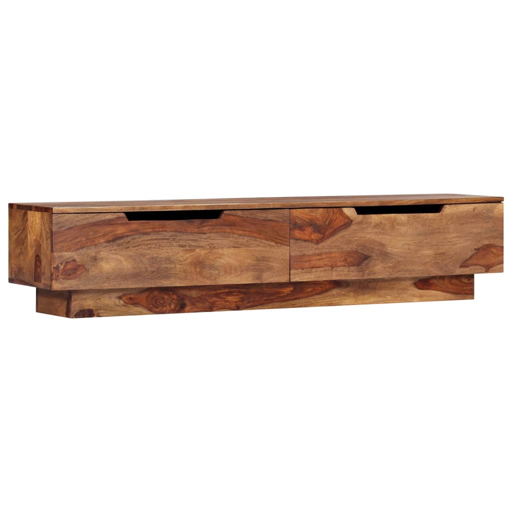 vidaXL Meuble TV 145x30x30 cm Bois massif