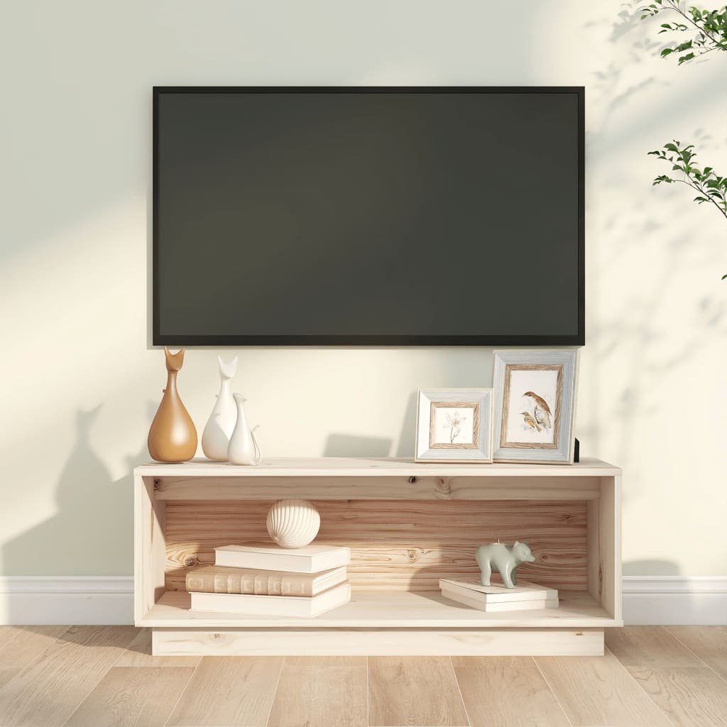 vidaXL Meuble TV 90x35x35 cm Bois de pin massif