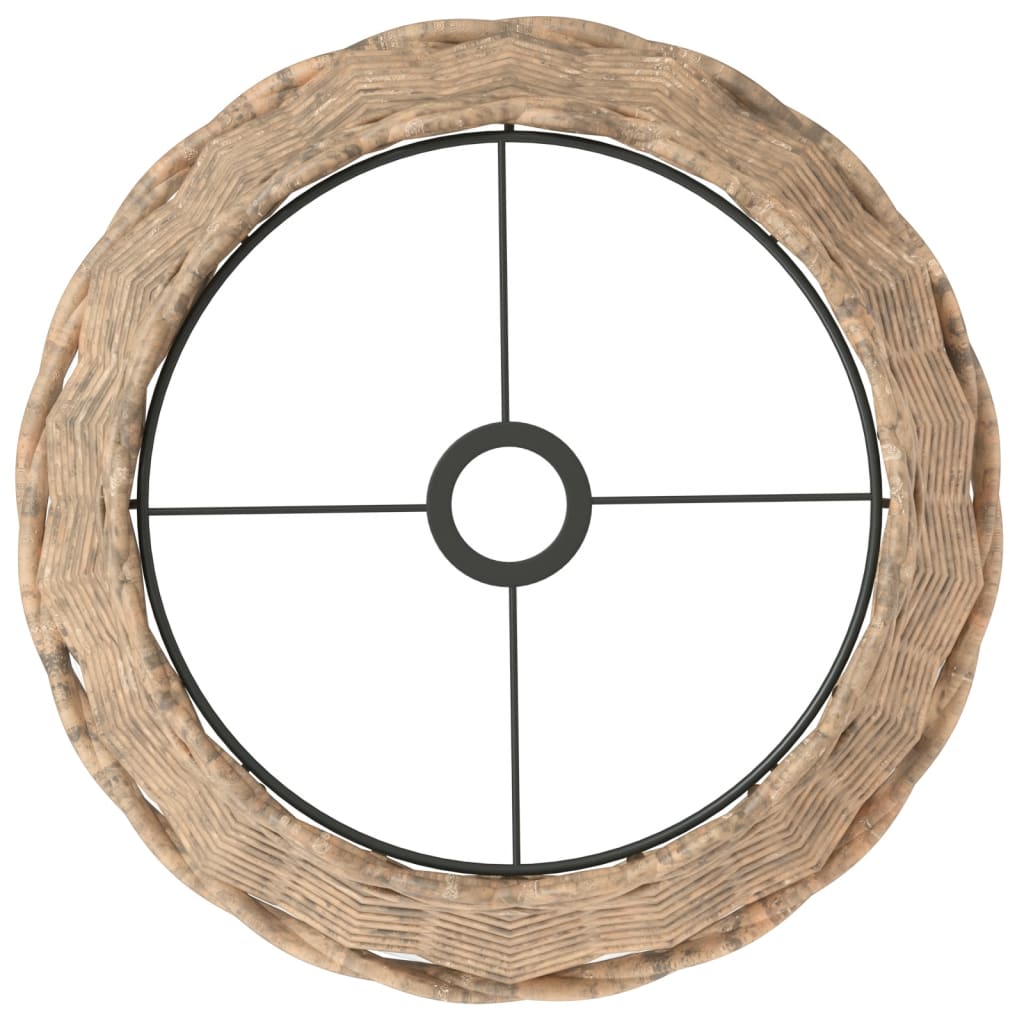 vidaXL Abat-jour de plafonnier marron Ø38x23 cm osier - Image 5