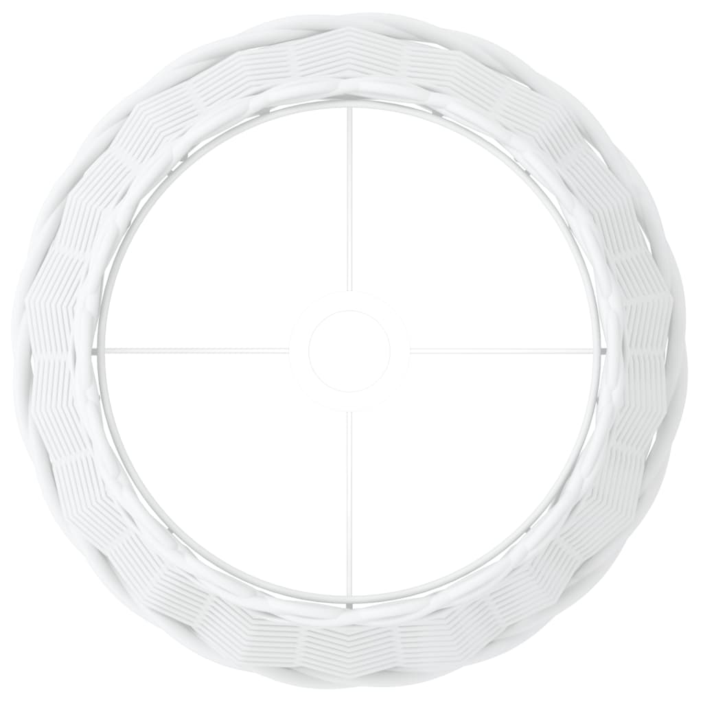 vidaXL Abat-jour blanc Ø38x23 cm osier - Image 5