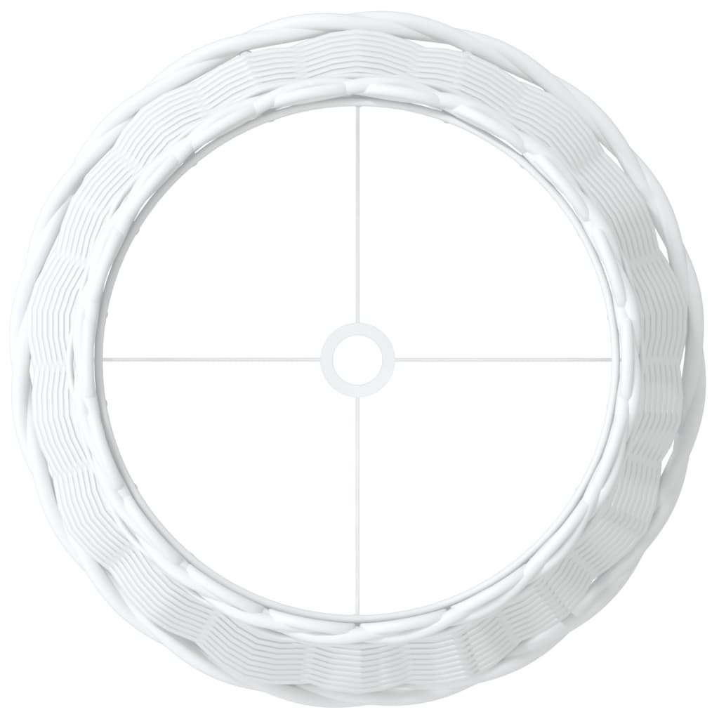 vidaXL Abat-jour blanc Ø25x17 cm osier - Image 5