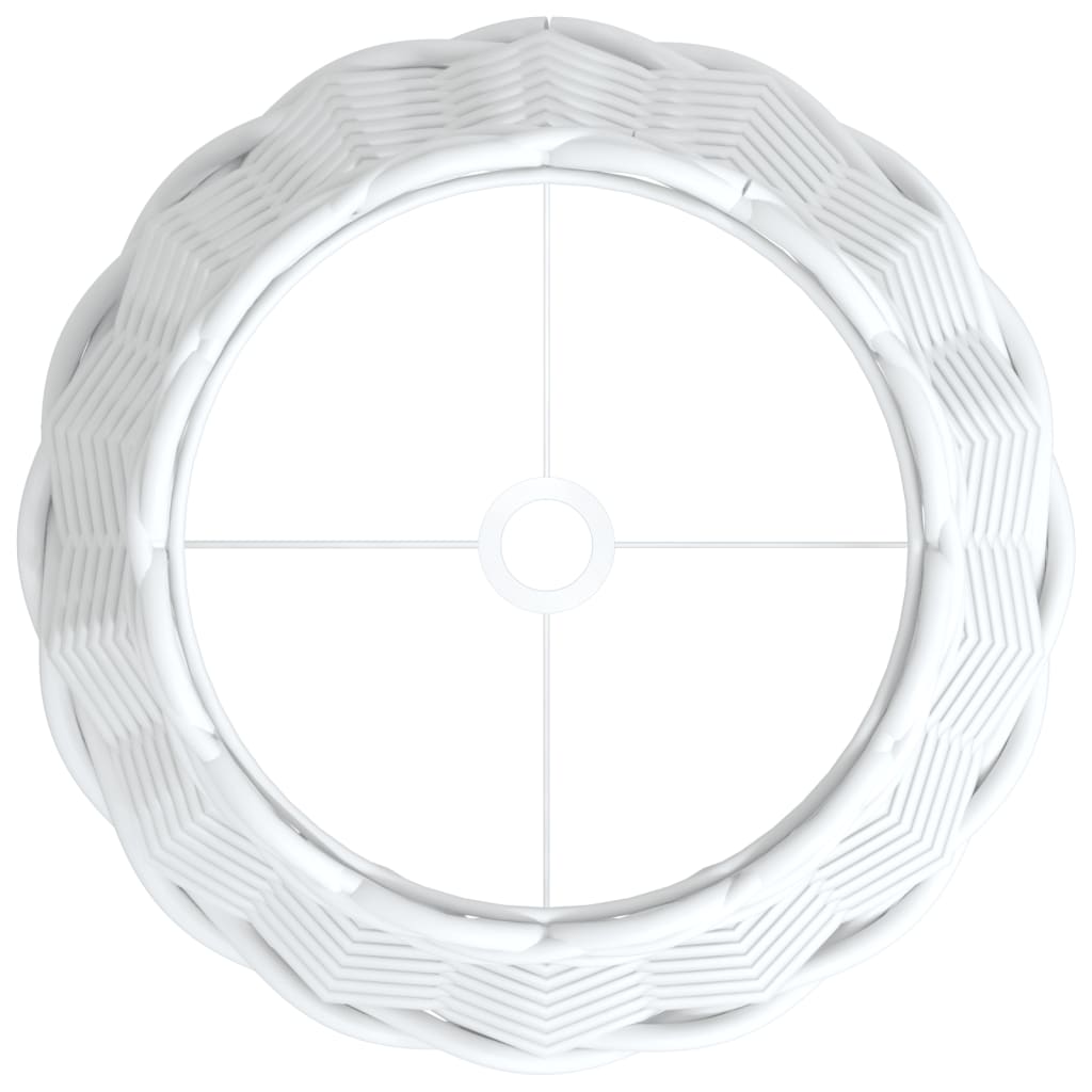 vidaXL Abat-jour blanc Ø20x15 cm osier - Image 5