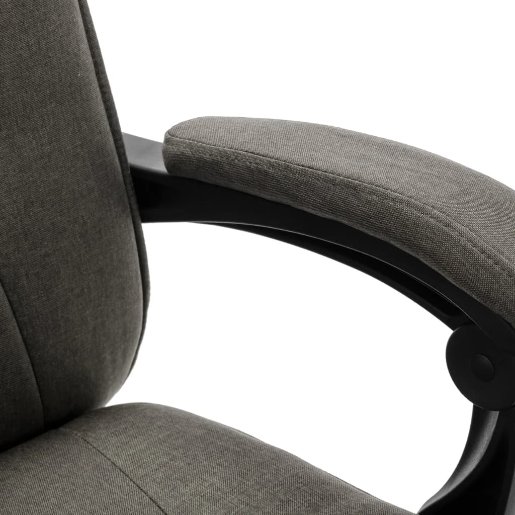 vidaXL Chaise de bureau de massage Gris Tissu - Image 6