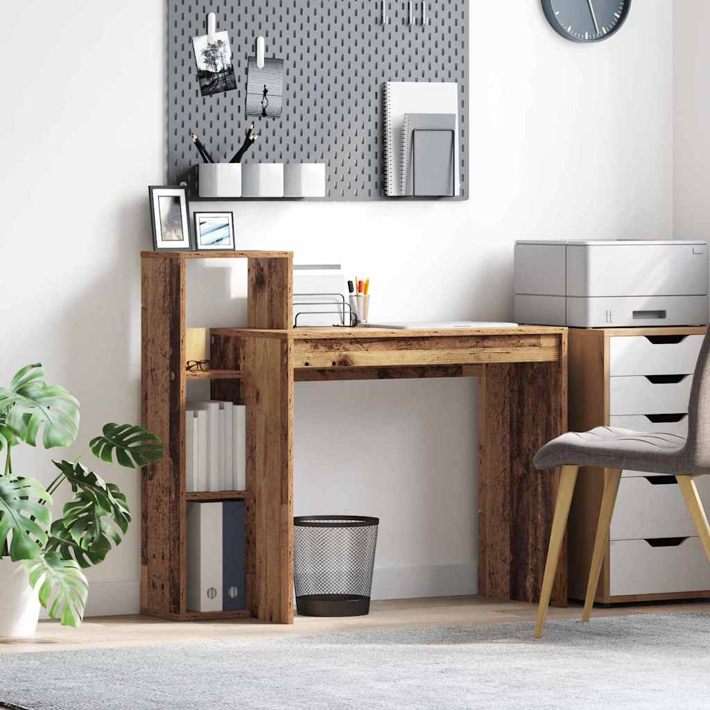 vidaXL Bureau Bois Ancien 100 x 40 x 90 cm Bois d'ingénierie
