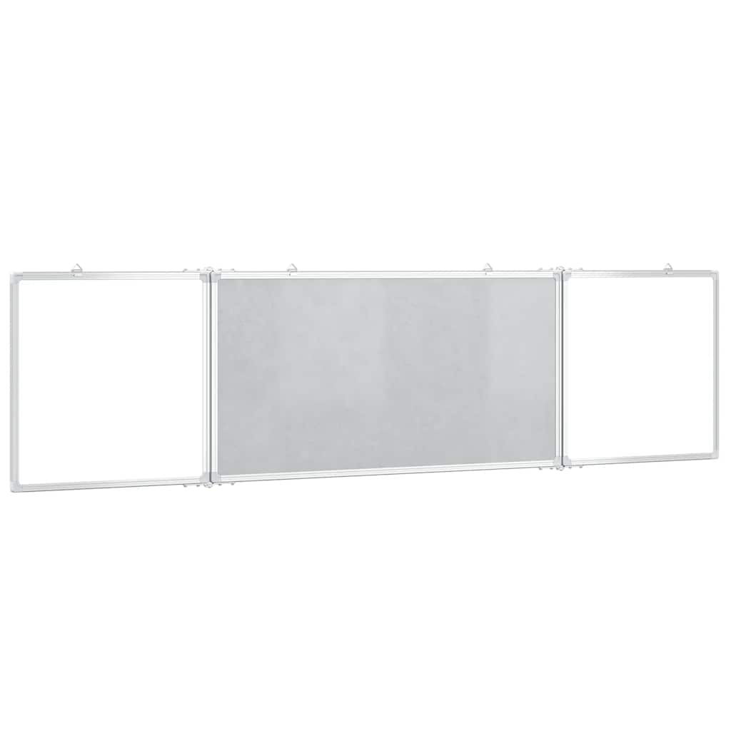 vidaXL Tableau blanc magnétique pliable 200x50x1,7 cm aluminium - Image 4