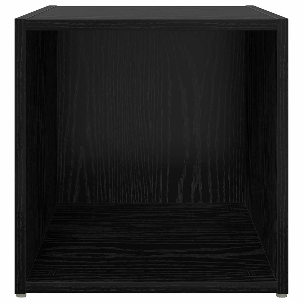 vidaXL Conjunto de mueble de TV 2 pcs Negro 37 x 35 x 37,5 cm - Image 6