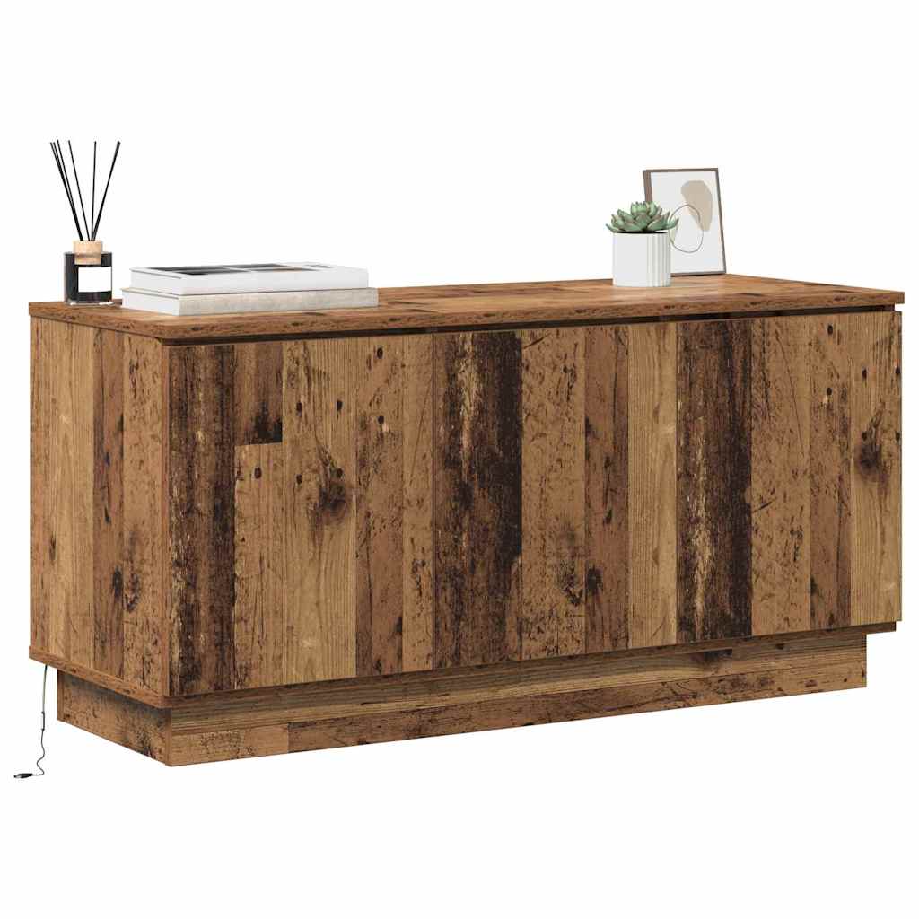 vidaXL Mueble de TV Madera envejecida 100 x 38 x 49 cm - Image 3