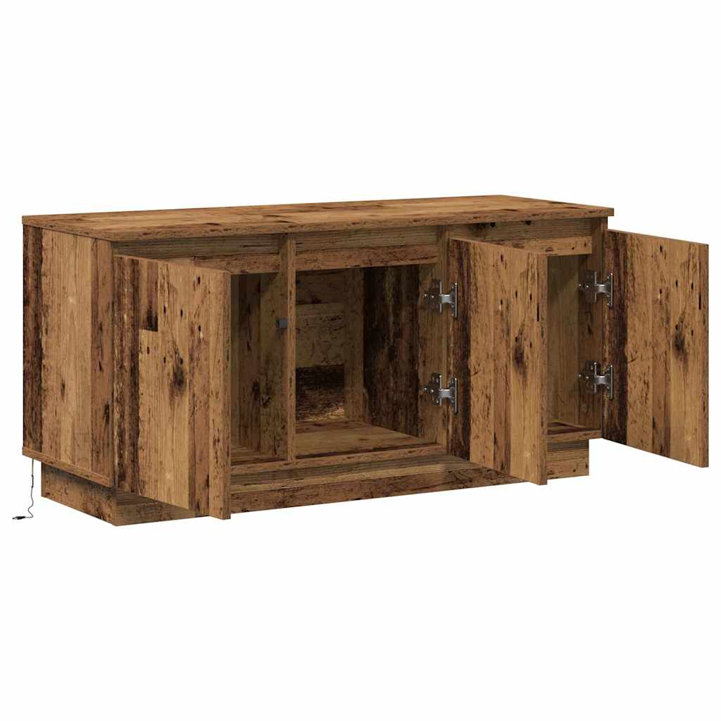 vidaXL Mueble de TV Madera envejecida 100 x 38 x 49 cm - Image 6