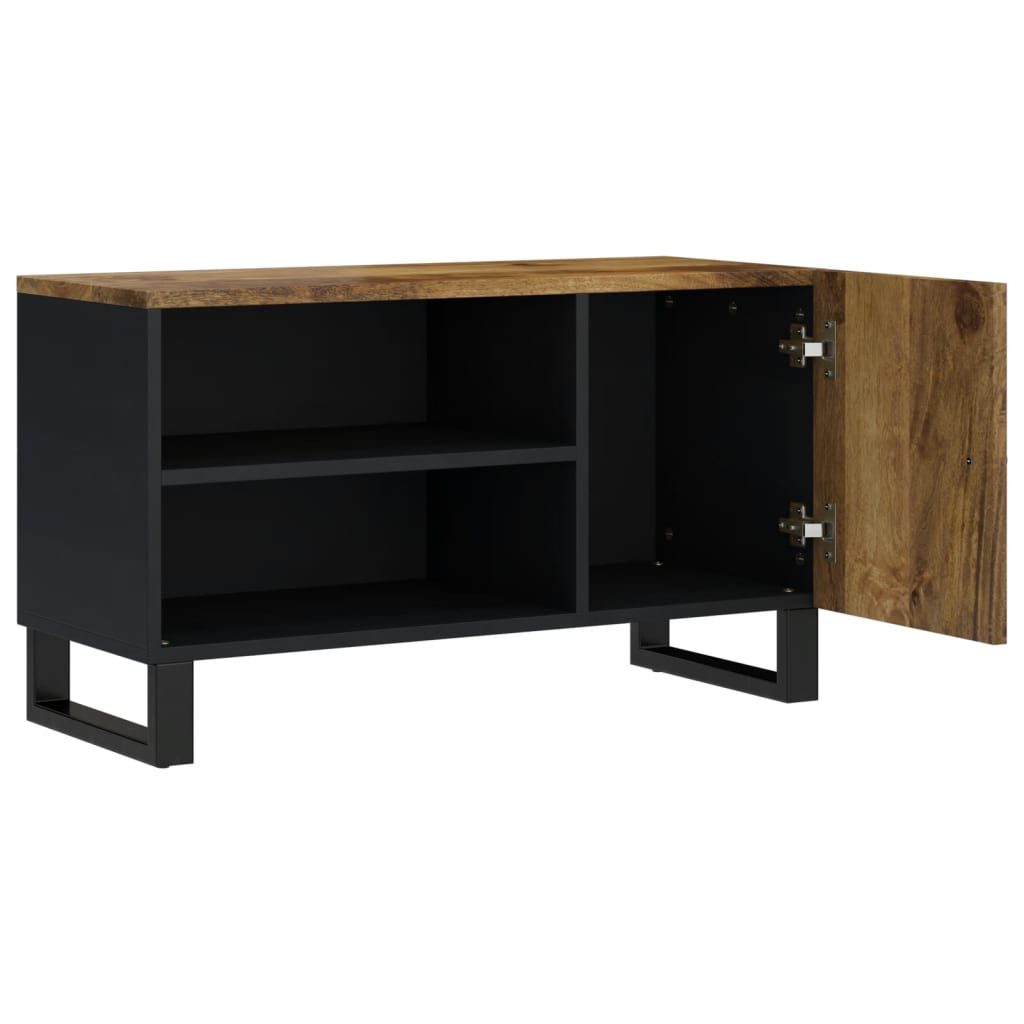 vidaXL Mueble de TV madera mango y madera contrachapada 80x33x46 cm - Image 4