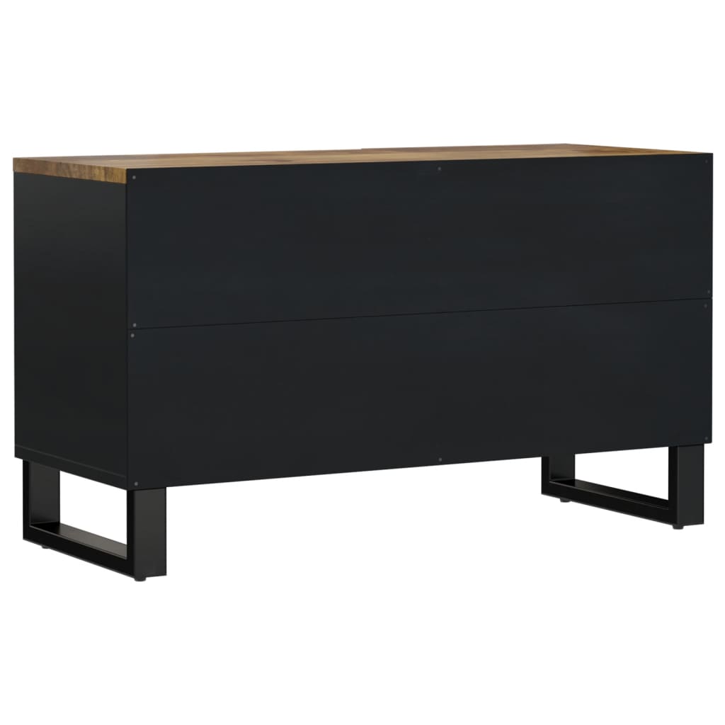 vidaXL Mueble de TV madera mango y madera contrachapada 80x33x46 cm - Image 6