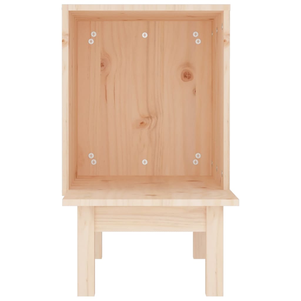 vidaXL Maison pour chat 60x36x60 cm Bois de pin massif - Image 5