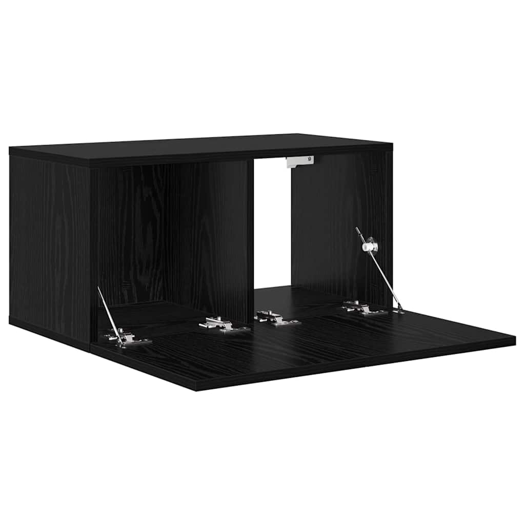 vidaXL Conjunto de mueble de TV 2 pcs Negro 60 x 30 x 30 cm - Image 5