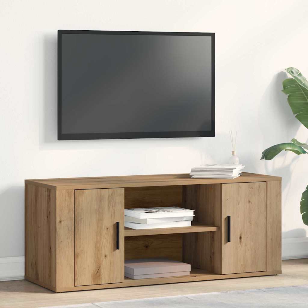 vidaXL Gabinete de TV Roble artisan 100 x 35 x 40 cm
