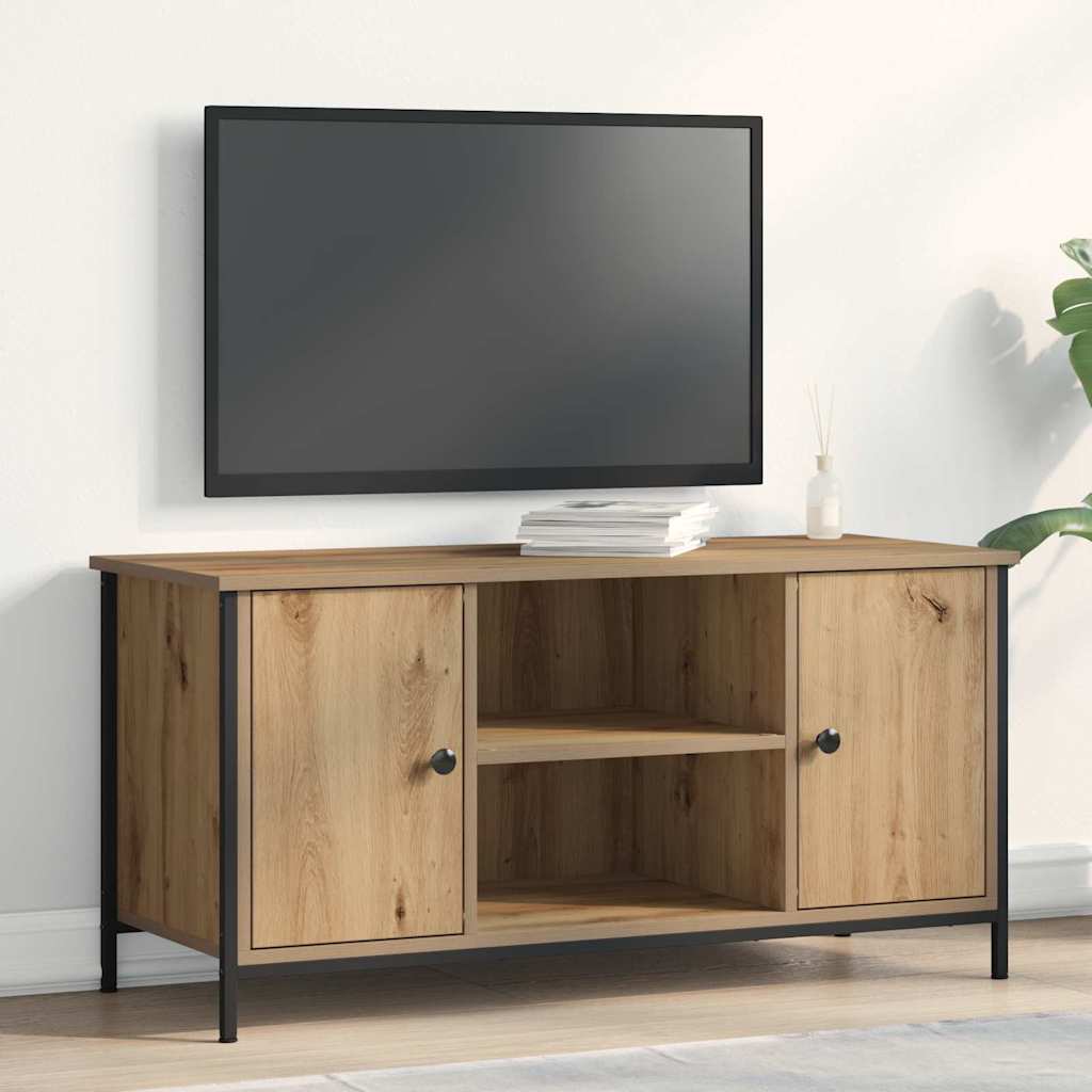 vidaXL Gabinete de TV Roble artisan 100 x 40 x 50 cm