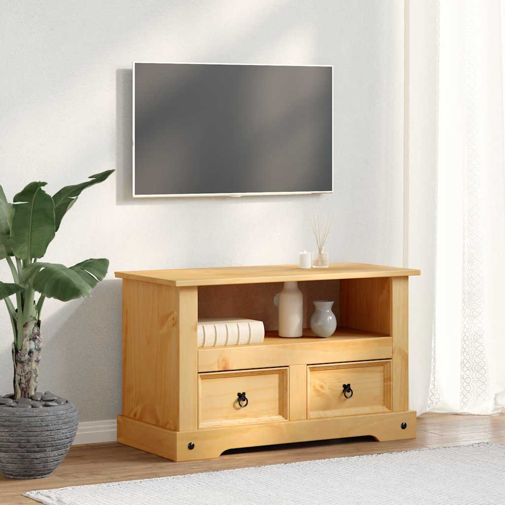 vidaXL Mueble para TV Corona Range de pino mexicano 91x43x56 cm