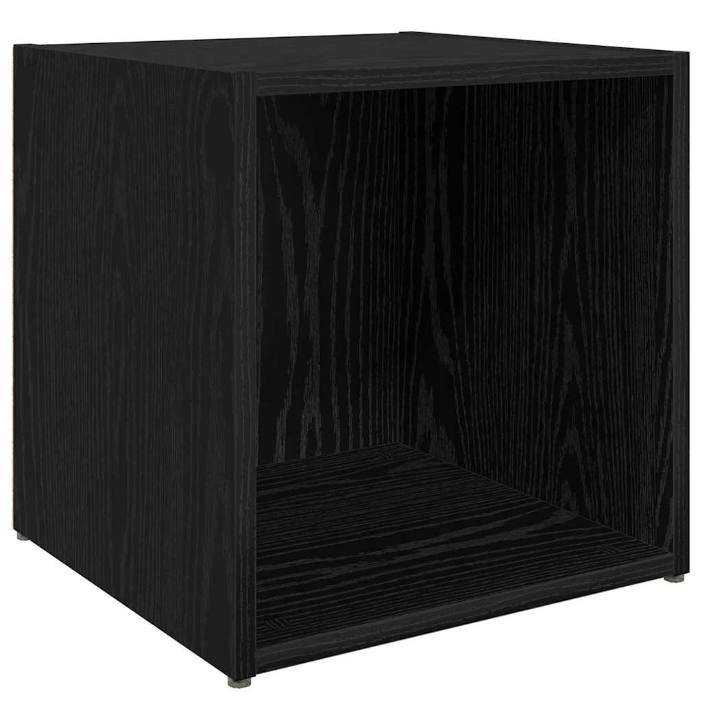 vidaXL Conjunto de mueble de TV 4 pcs Negro 37 x 35 x 37,5 cm - Image 5