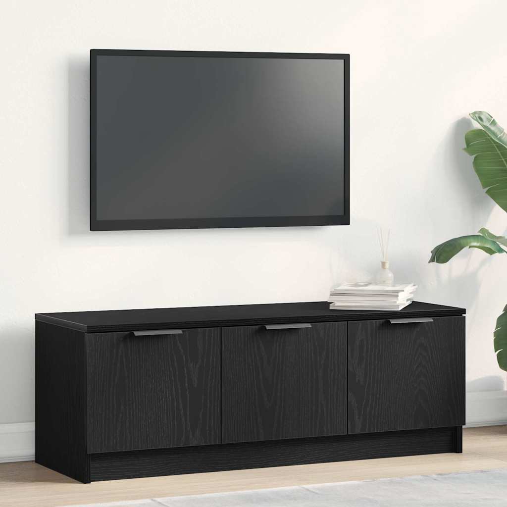 vidaXL Gabinete de TV Roble Negro 102 x 35 x 36,5 cm