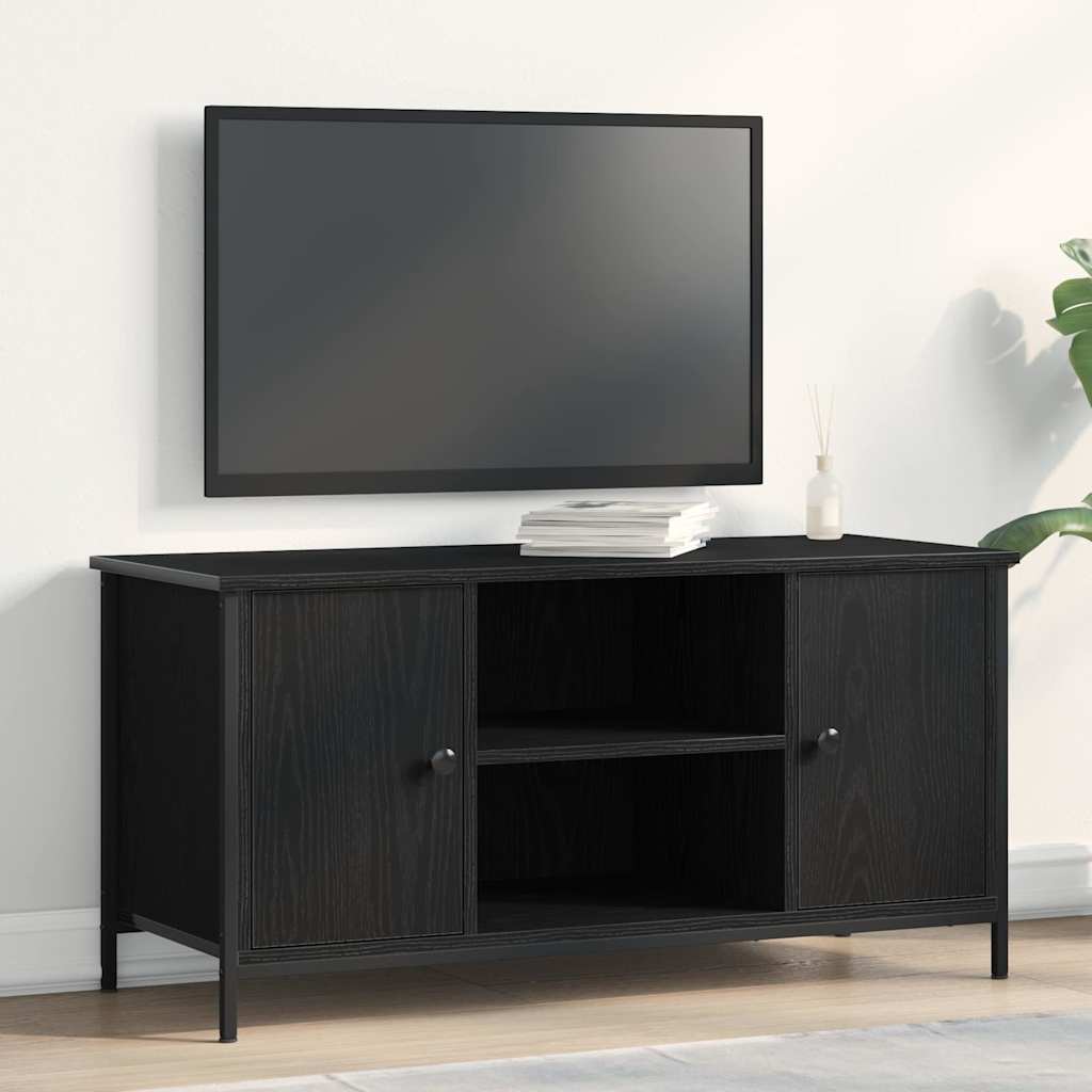 vidaXL Gabinete de TV Roble negro 100 x 40 x 50 cm