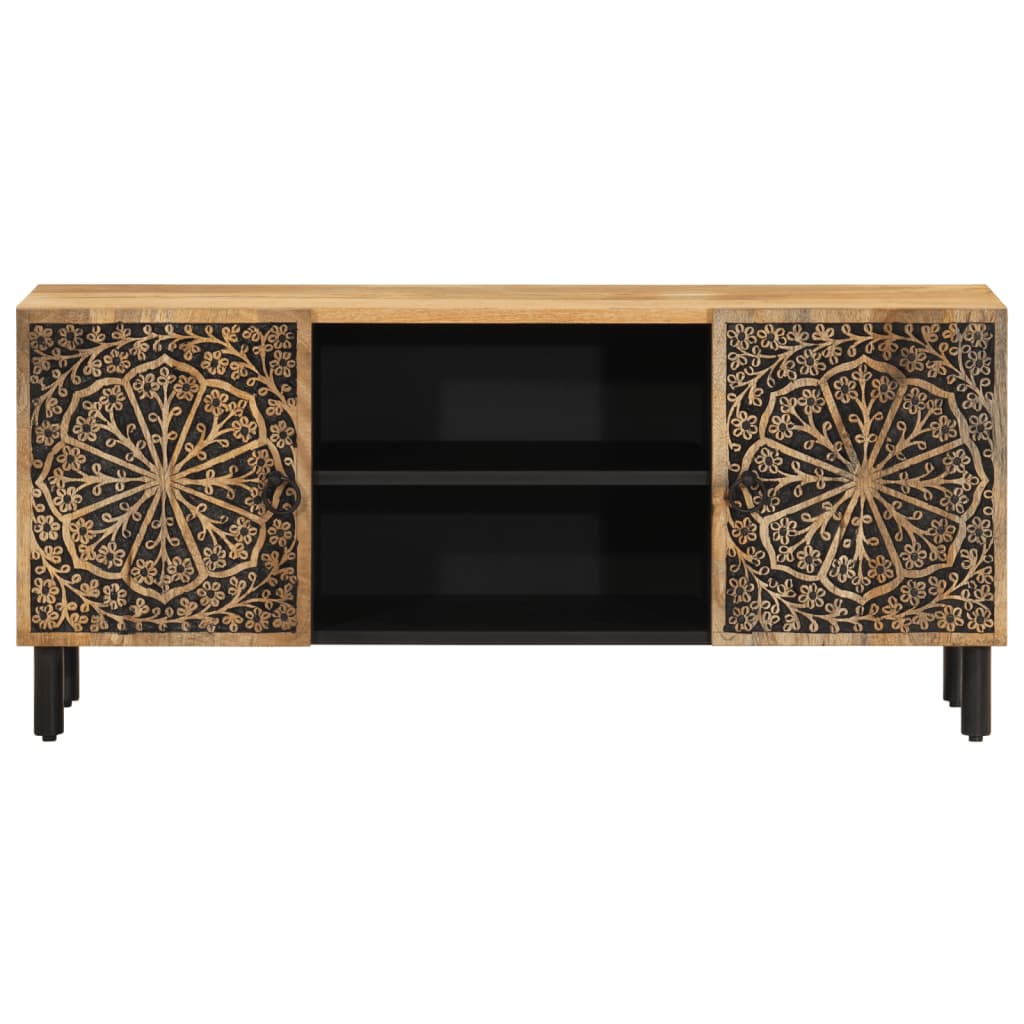vidaXL Mueble de TV madera maciza de mango 105x33x46 cm - Image 5