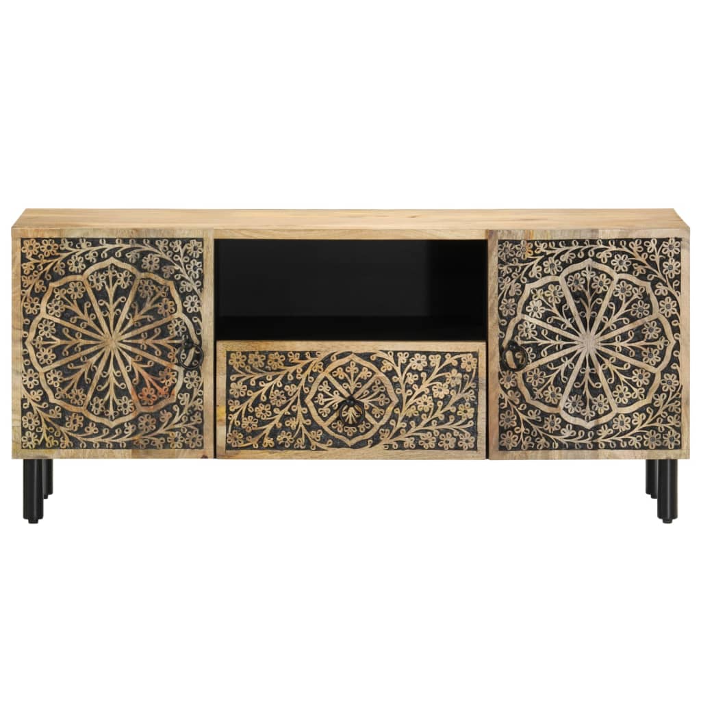 vidaXL Mueble de TV madera maciza de mango 105x33x46 cm - Image 5