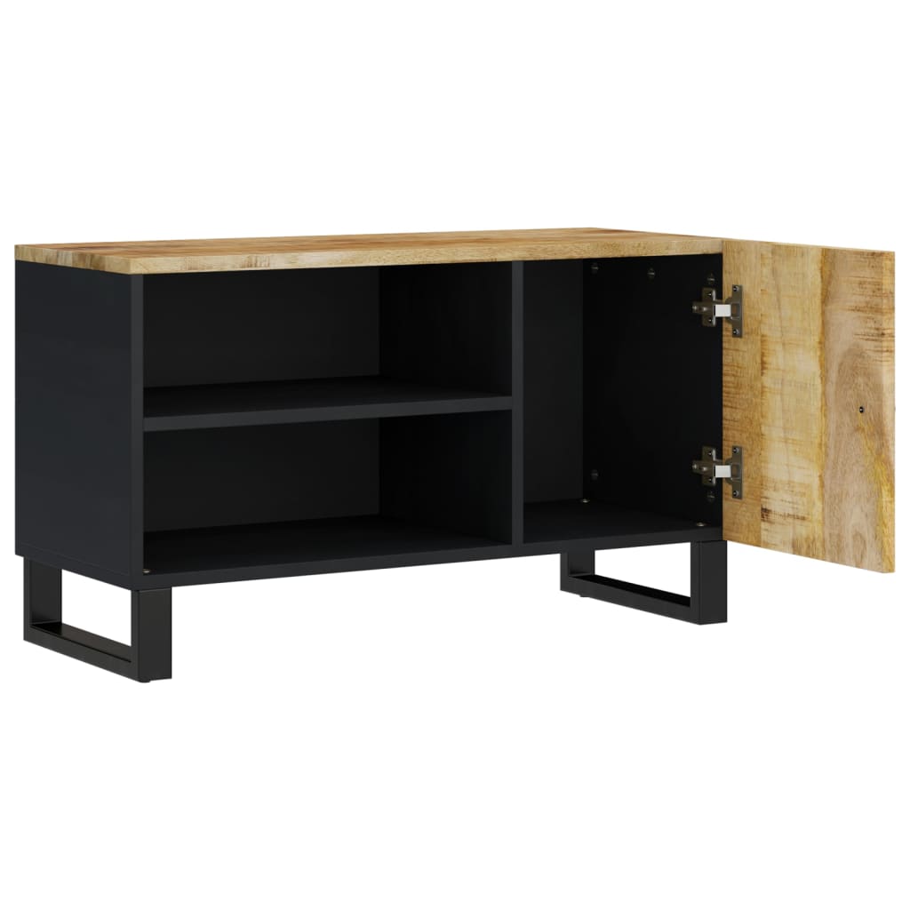 vidaXL Mueble de TV madera mango y madera contrachapada 80x33x46 cm - Image 4