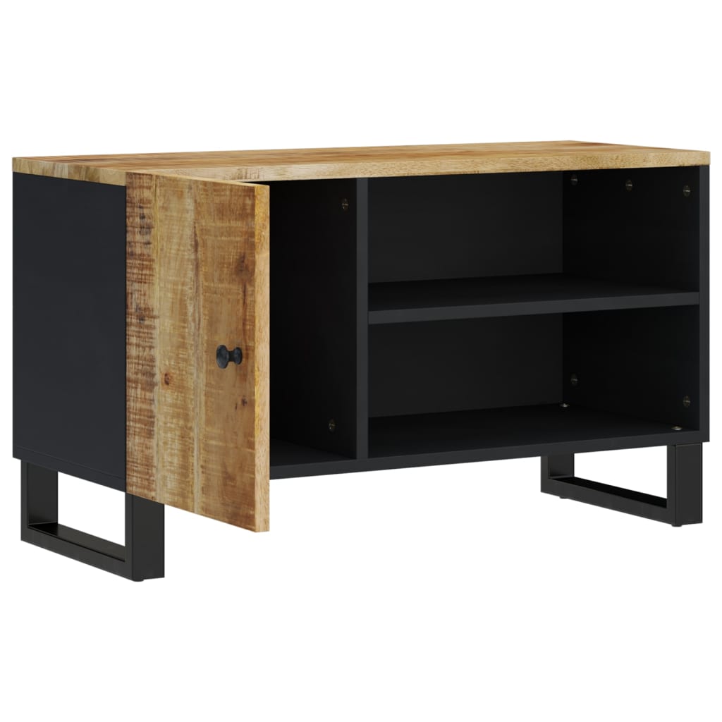 vidaXL Mueble de TV madera mango y madera contrachapada 80x33x46 cm - Image 3