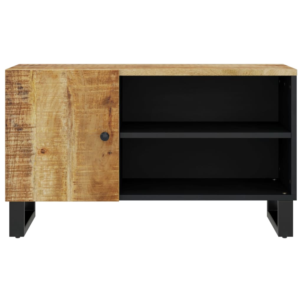 vidaXL Mueble de TV madera mango y madera contrachapada 80x33x46 cm - Image 5