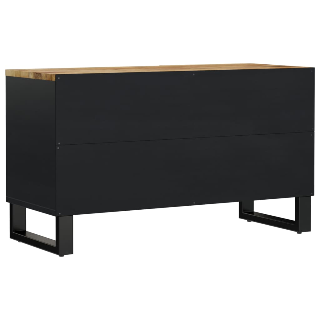 vidaXL Mueble de TV madera mango y madera contrachapada 80x33x46 cm - Image 6
