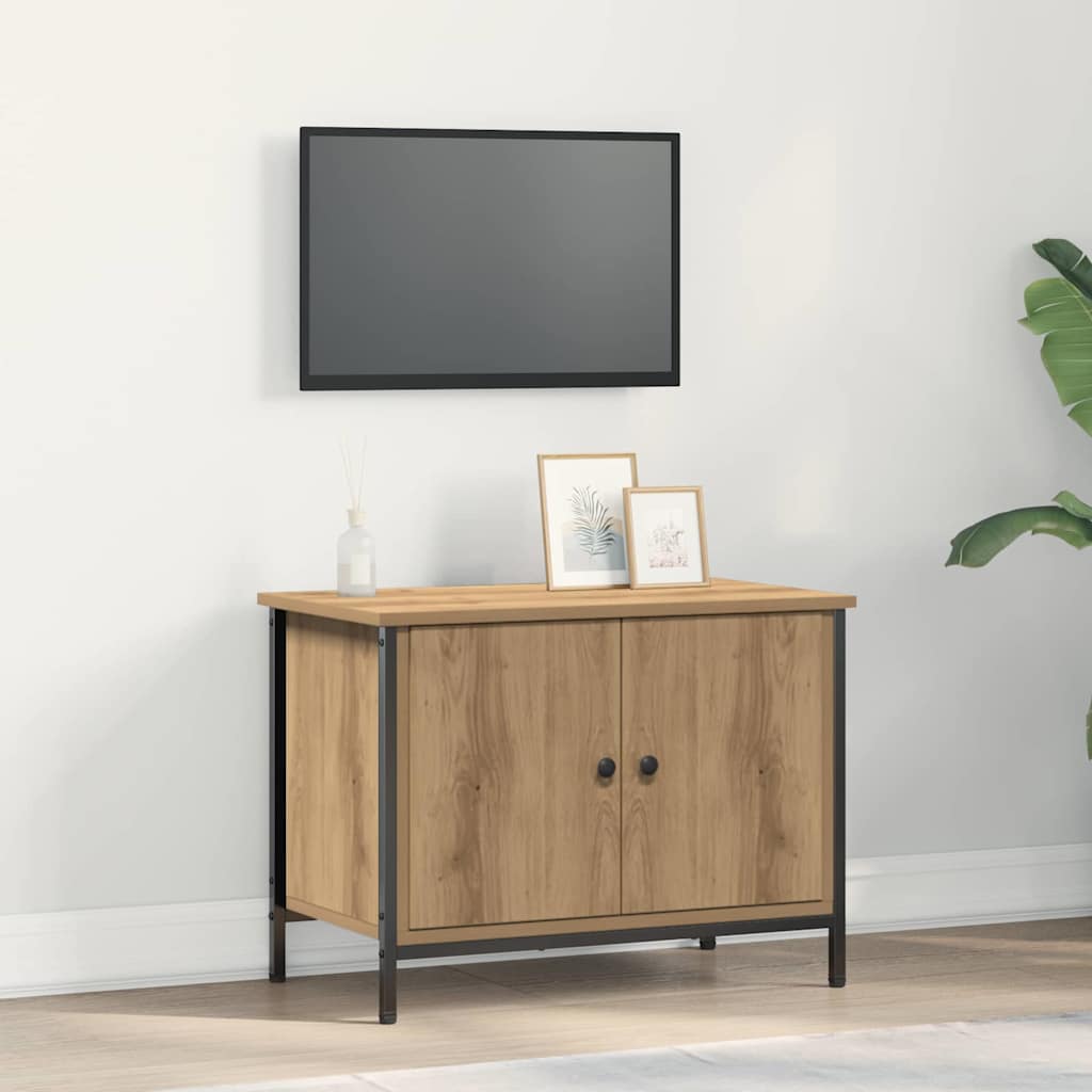 vidaXL Gabinete de TV Roble artesanal 60 x 35 x 45 cm