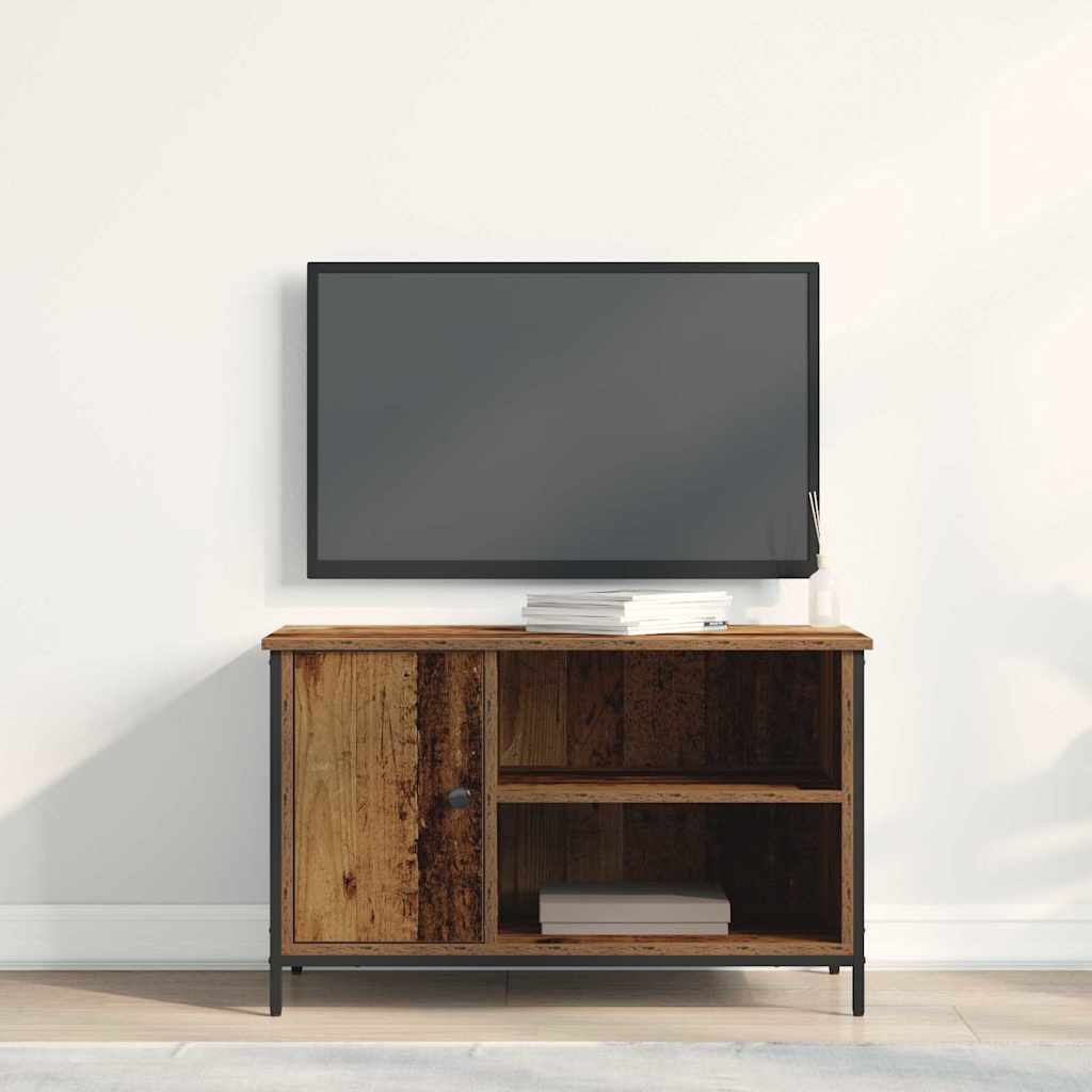 vidaXL Mueble de TV Madera envejecida 80 x 40 x 50 cm - Image 4