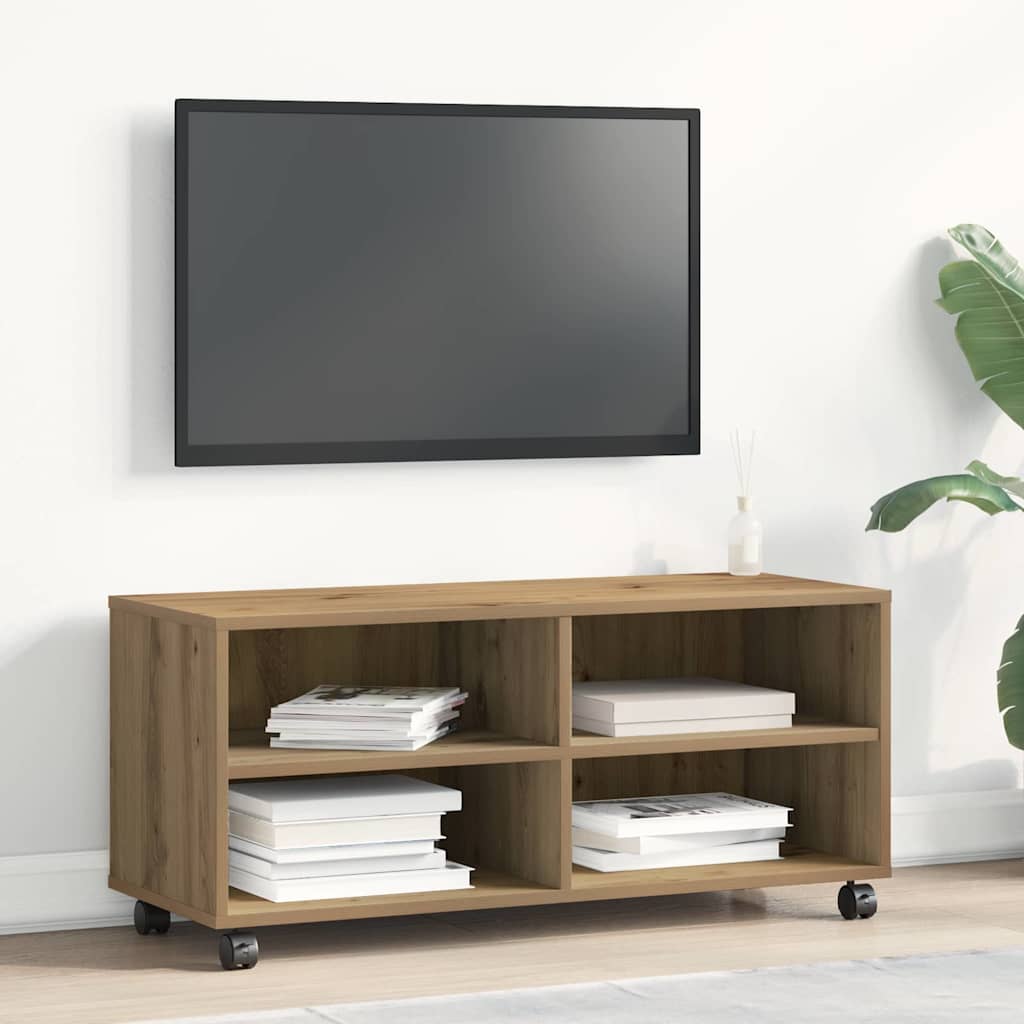 vidaXL Gabinete de TV Marrón 90 x 35 x 40.5 cm Madera contrachapada