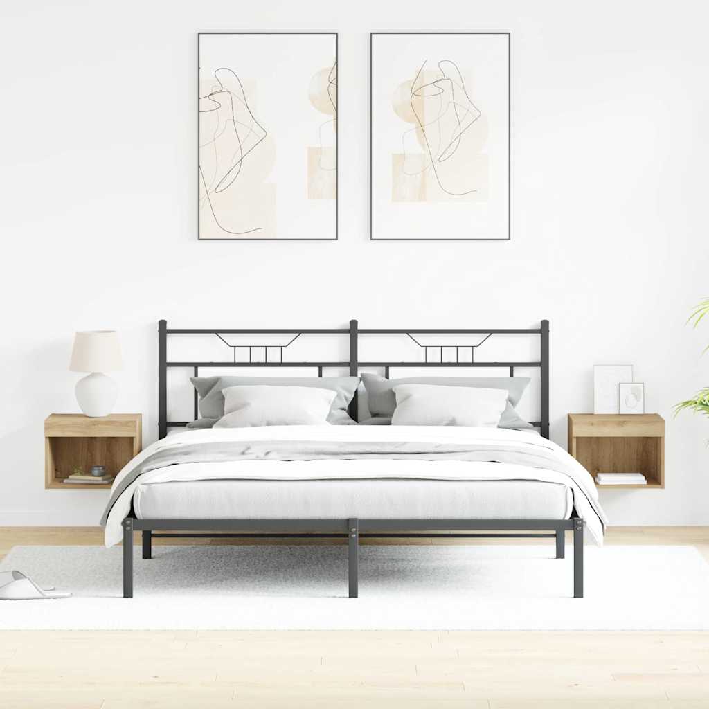 vidaXL Conjunto de mueble de TV 2 pcs Roble artesanal 40 x 30 x 30 cm - Image 5