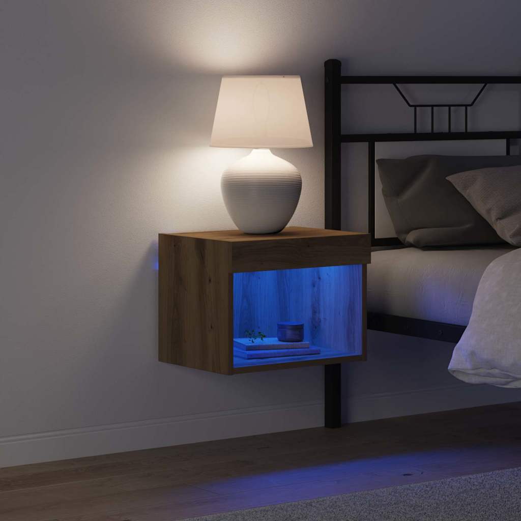 vidaXL Conjunto de mueble de TV 2 pcs Roble artesanal 40 x 30 x 30 cm - Image 6