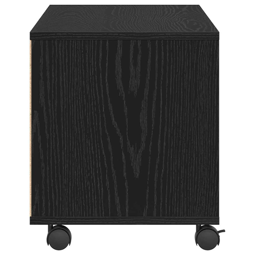 vidaXL Gabinete de TV Negro 90 x 35 x 40.5 cm Madera contrachapada - Image 6