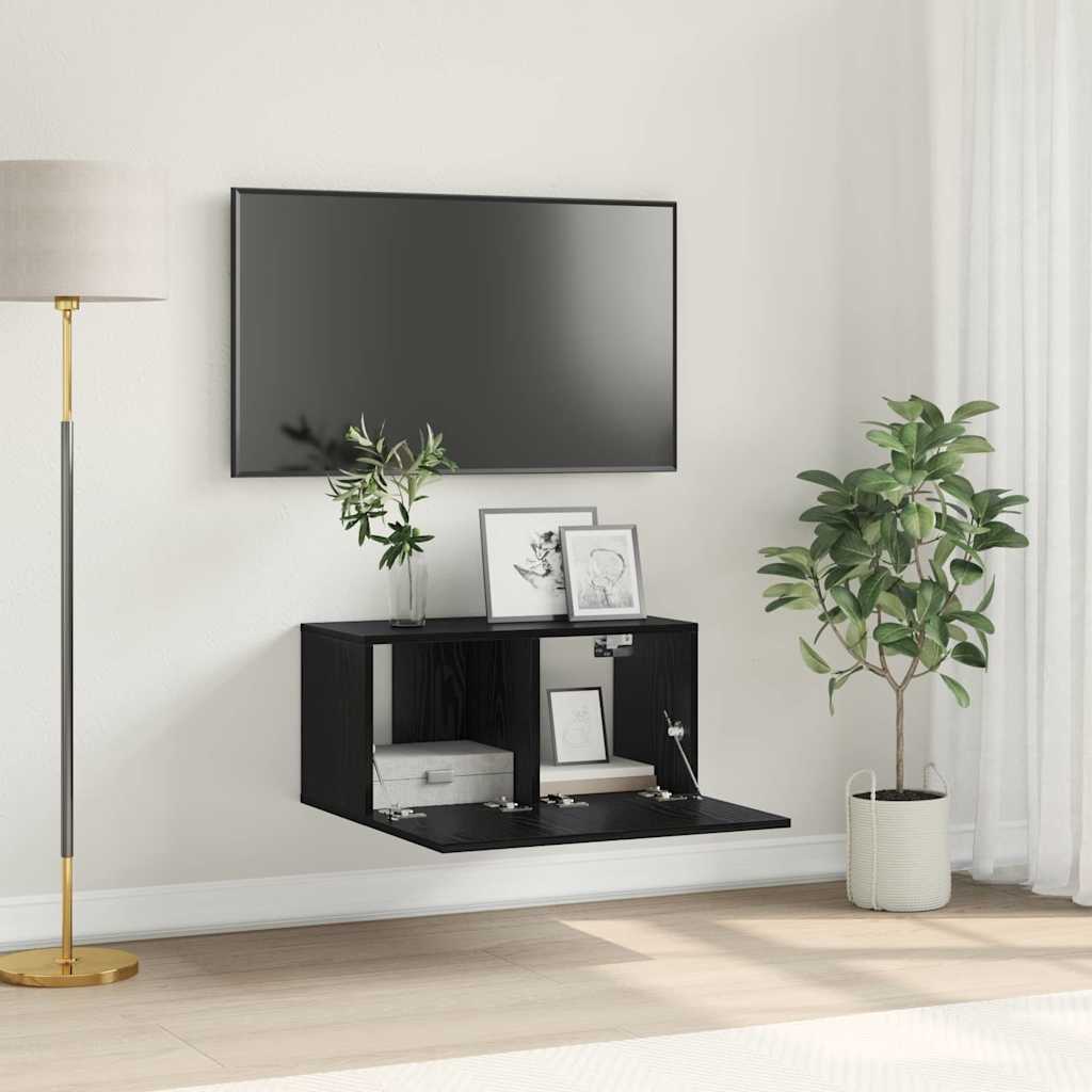 vidaXL Conjunto de mueble de TV Negro 60 x 30 x 30 cm