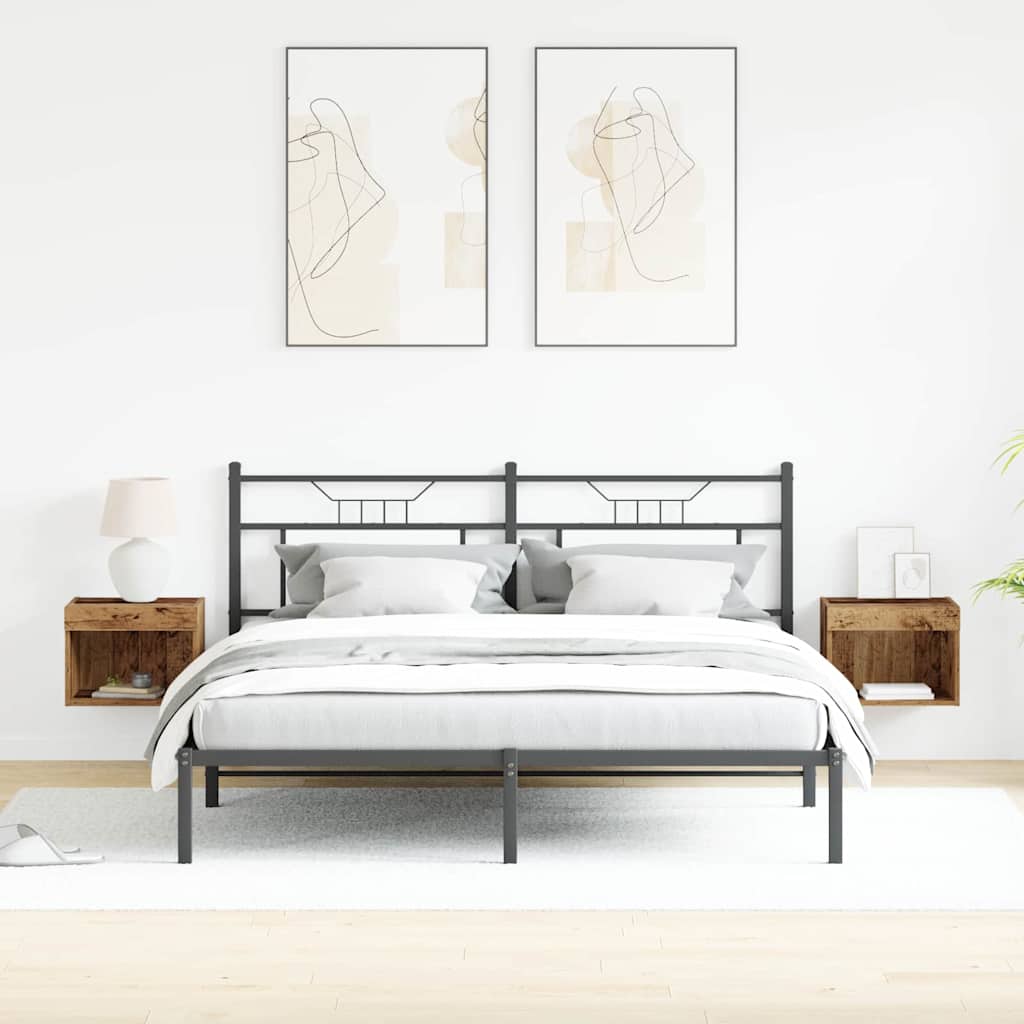 vidaXL Conjunto de mueble de TV 2 pcs Madera Vieja 40 x 30 x 30 cm - Image 5