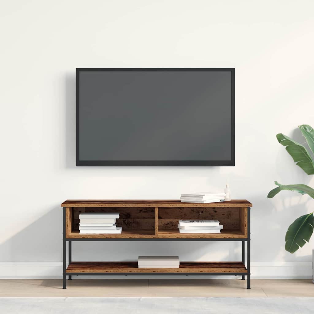 vidaXL Conjunto de mueble de TV Madera envejecida 100 x 35 x 45 cm