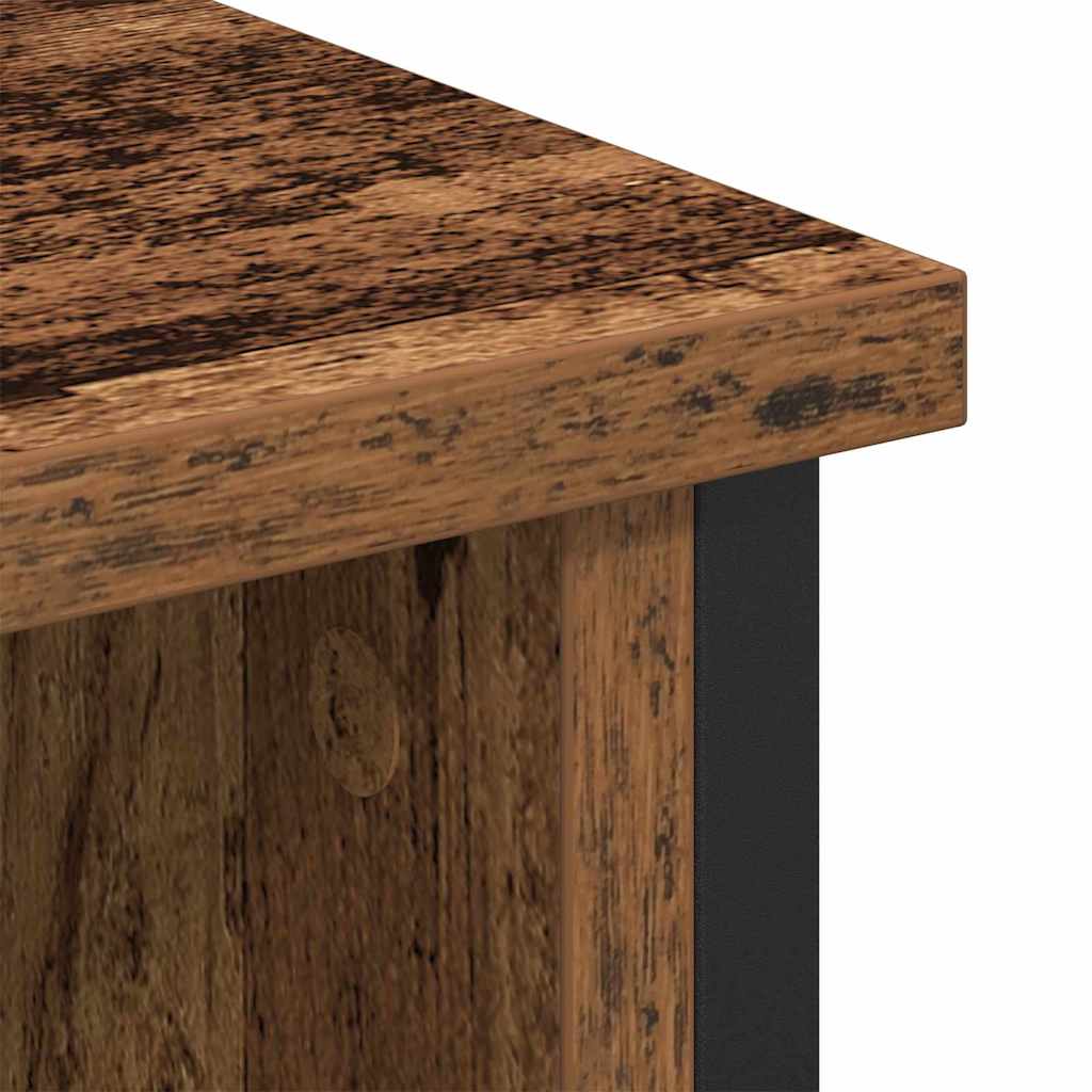 vidaXL Conjunto de mueble de TV Madera envejecida 100 x 35 x 45 cm - Image 4