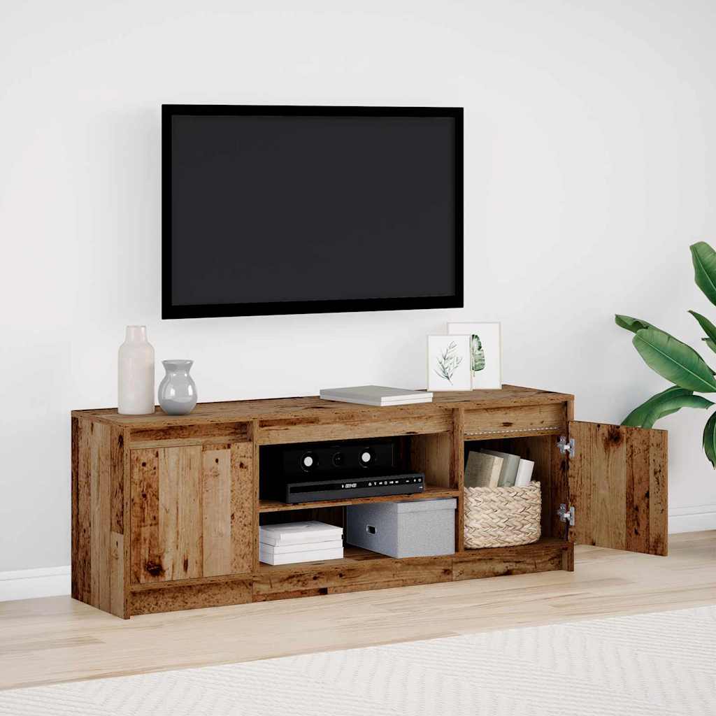vidaXL Unidades de TV Marrón 139,5 x 34 x 50 cm Madera contrachapada