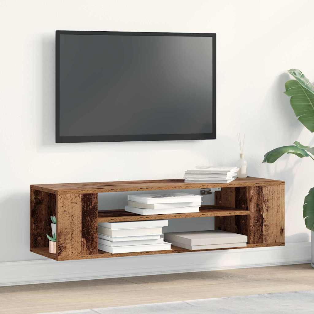 vidaXL Gabinete de TV Madera vieja 100 x 30 x 26,5 cm