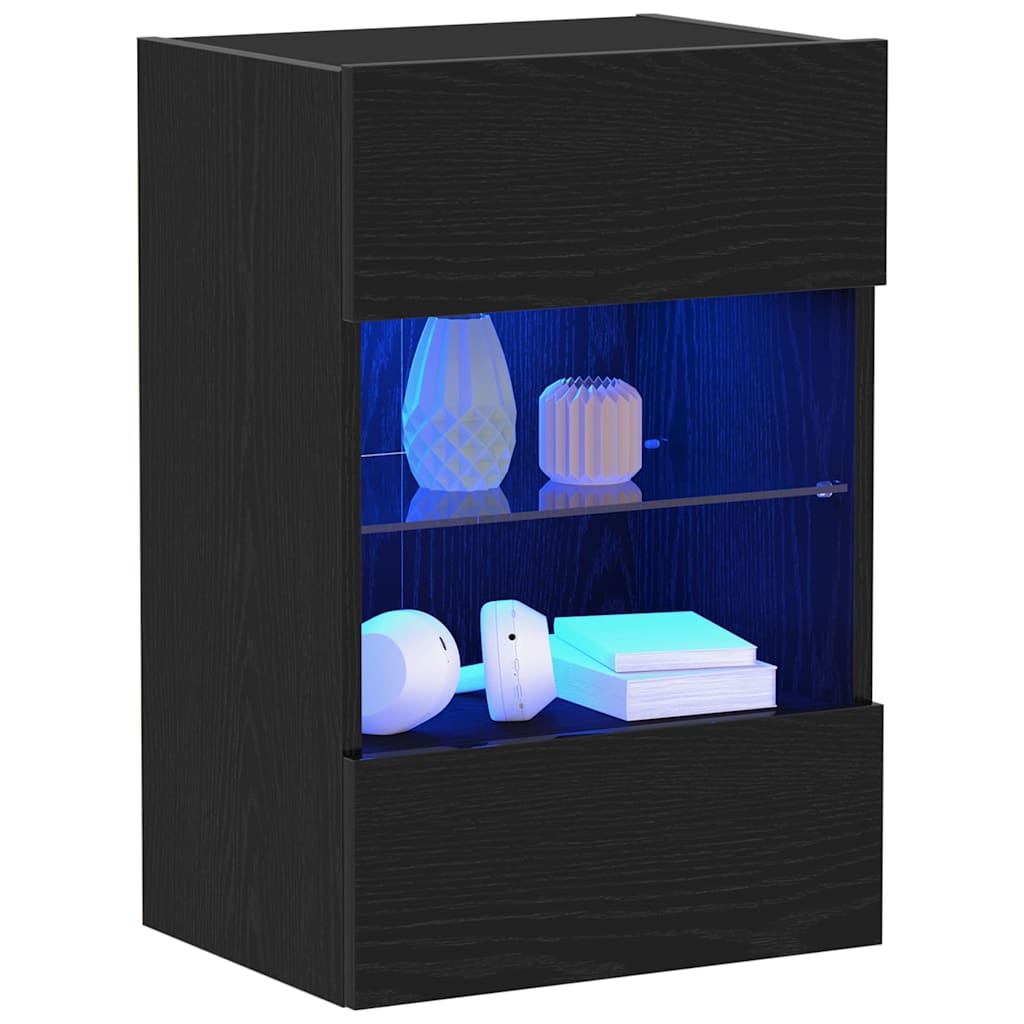 vidaXL Conjunto de mueble de TV 2 pcs Negro 40 x 30 x 60,5 cm - Image 3