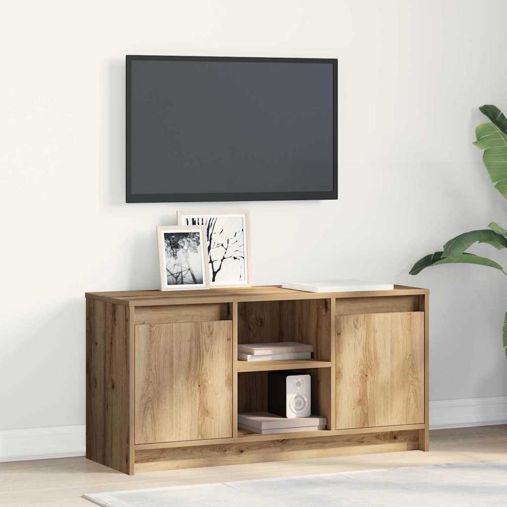 vidaXL Unidades de TV Marrón 100 x 34 x 50 cm Madera contrachapada